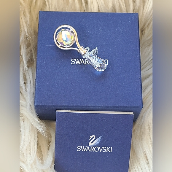 Swarovski Baby Rattle- Like New In Box - Picture 1 of 6